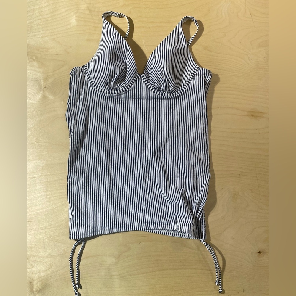 Swim by Cacique Striped Women's Swim Top 40C (DQ)